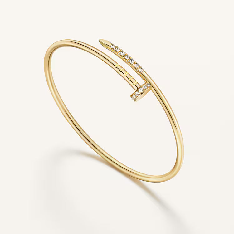 JUSTE UN CLOU BRACELET SMALL REVERSE-SET DIAMOND 18K GOLD