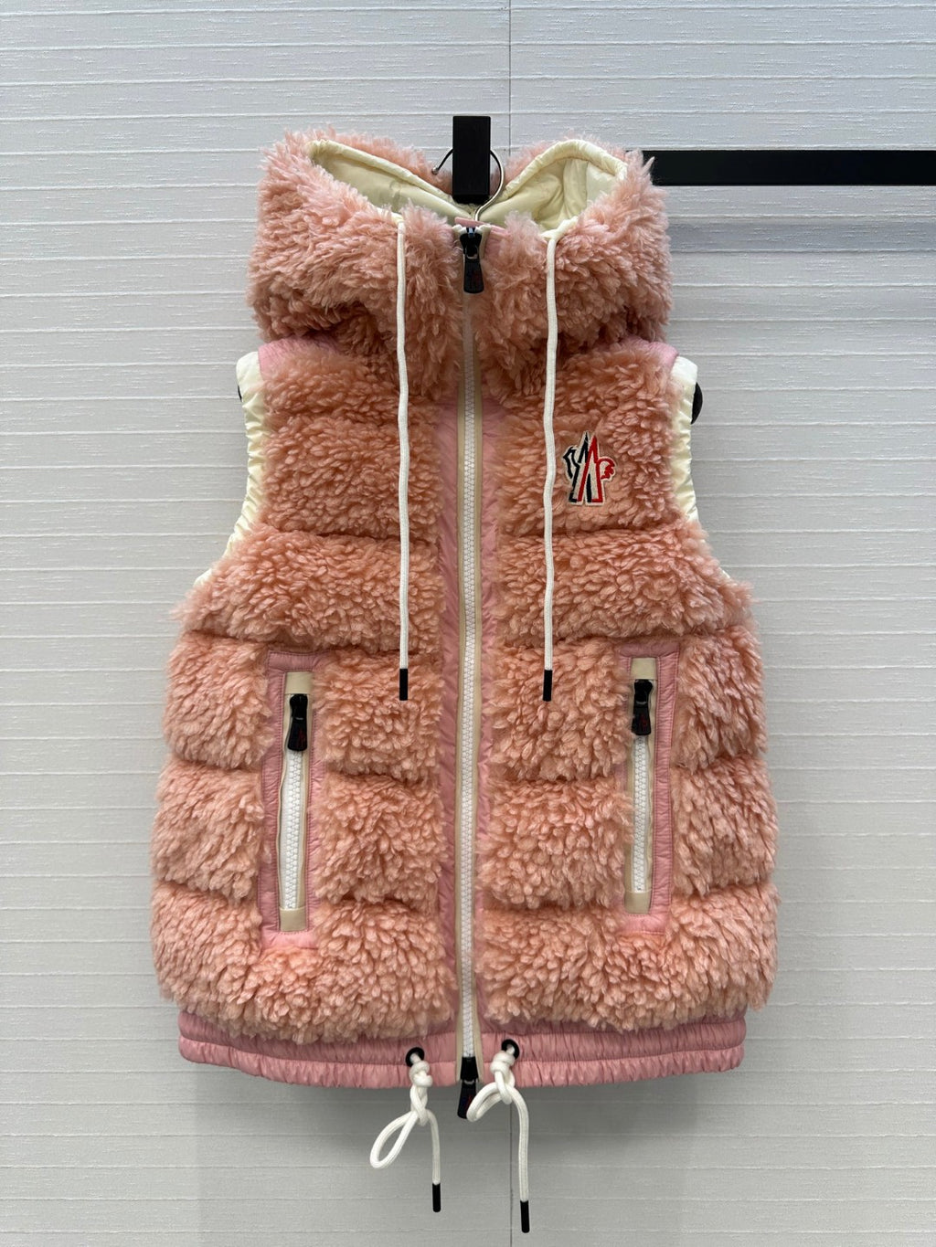 Moncler Grenoble Teddy Hooded Insulated Vest