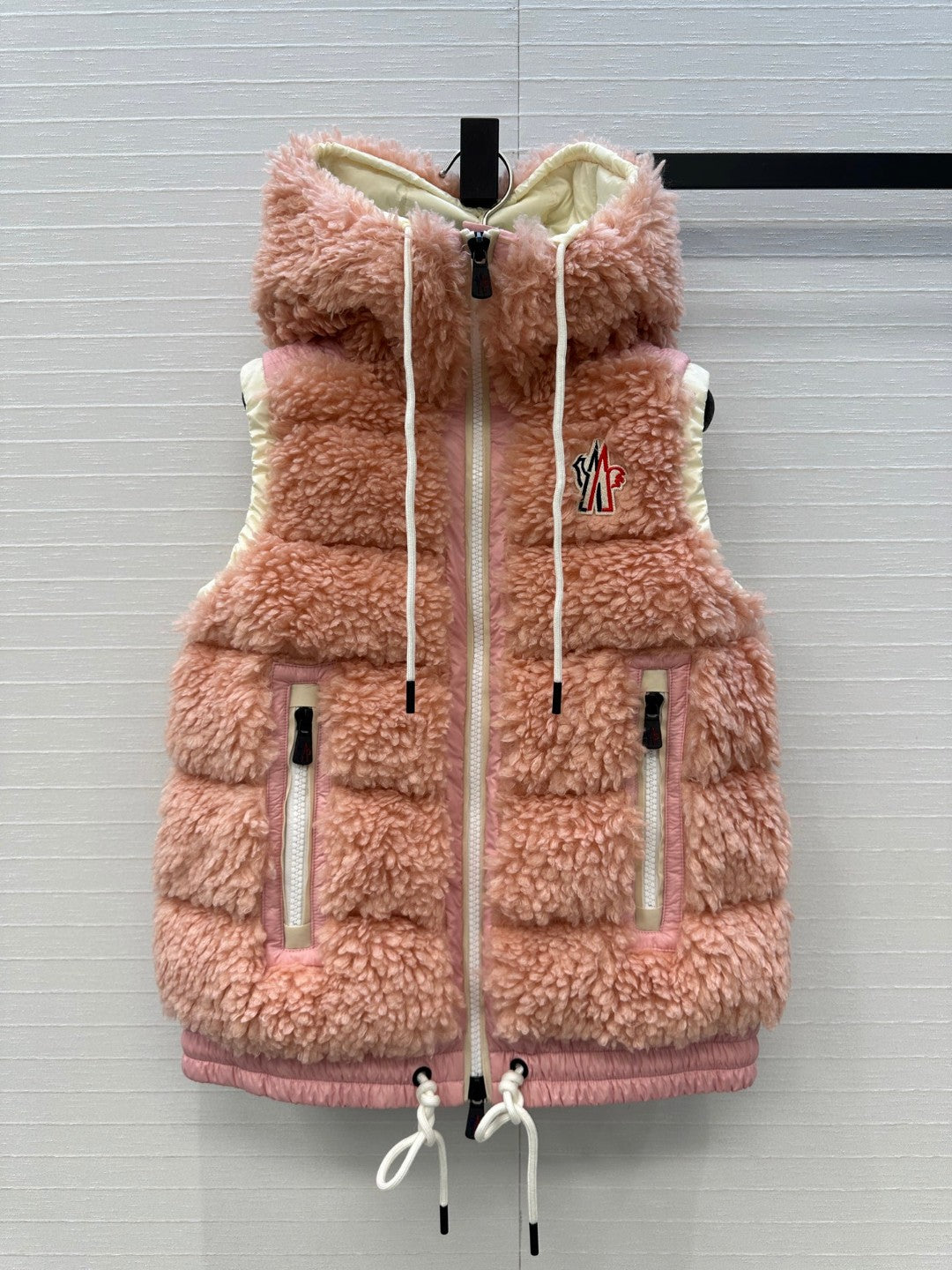 Moncler Grenoble Teddy Hooded Insulated Vest