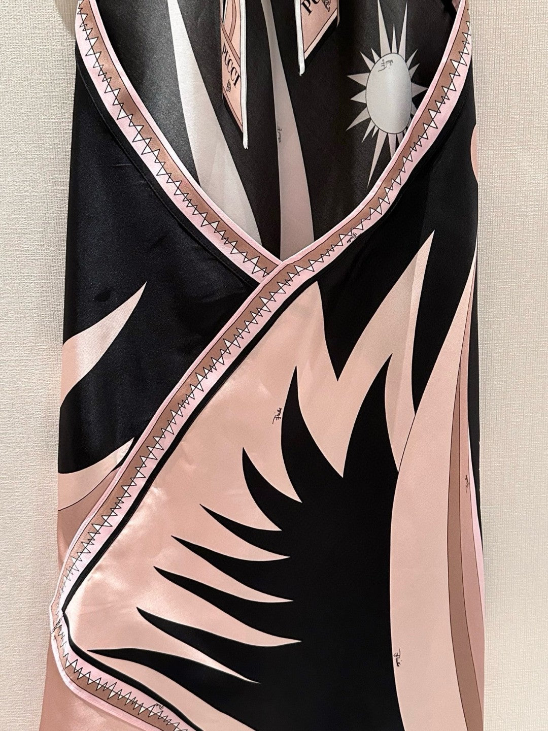 STELLA-PRINT SILK TWILL HALTER DRESS
