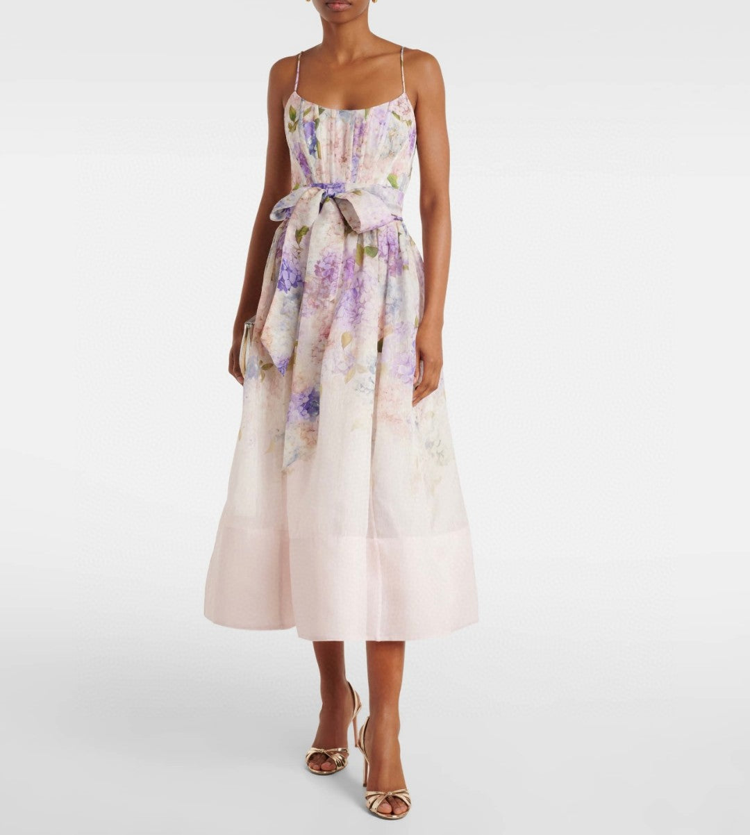 Zimmermann Dawning Corset Midi Dress