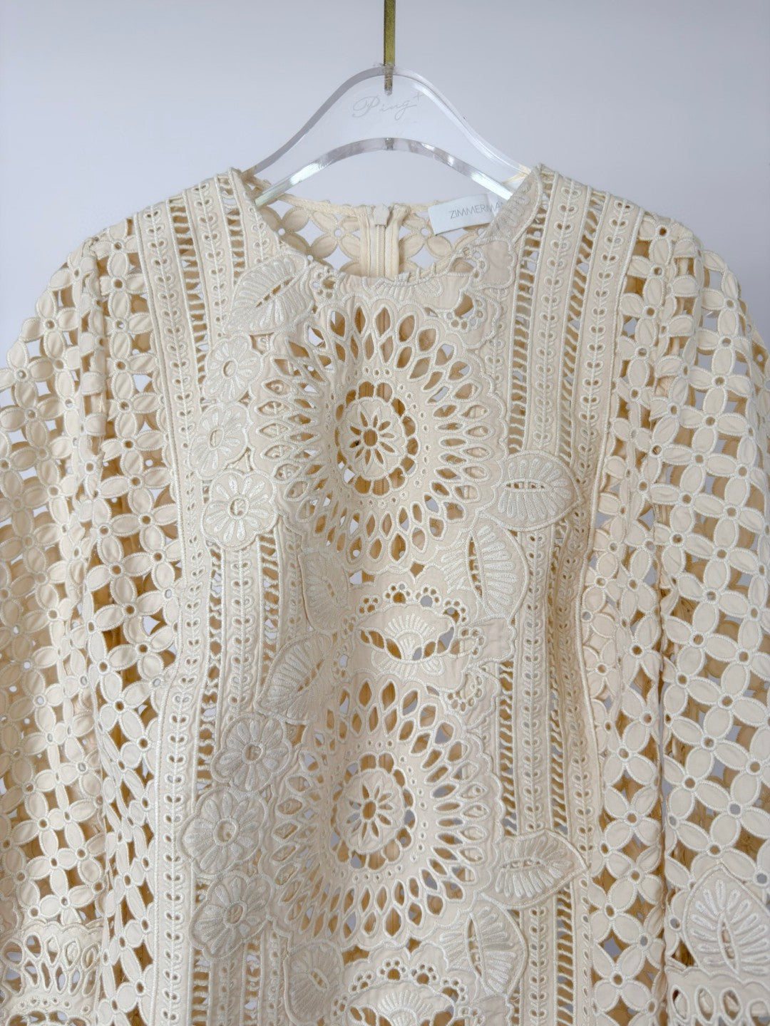 Zimmermann Indra Embroidered Mini Dress
