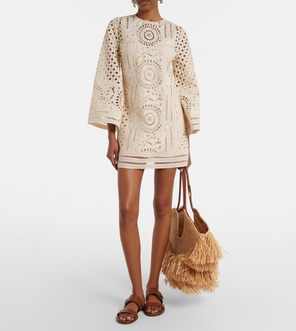 Zimmermann Indra Embroidered Mini Dress