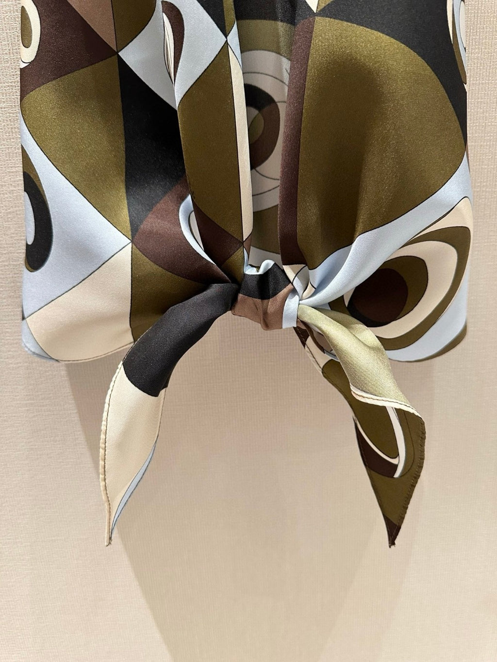 OCCHI SILK TWILL HALTER TOP