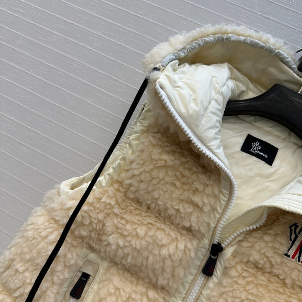 Moncler Grenoble Teddy Hooded Insulated Vest