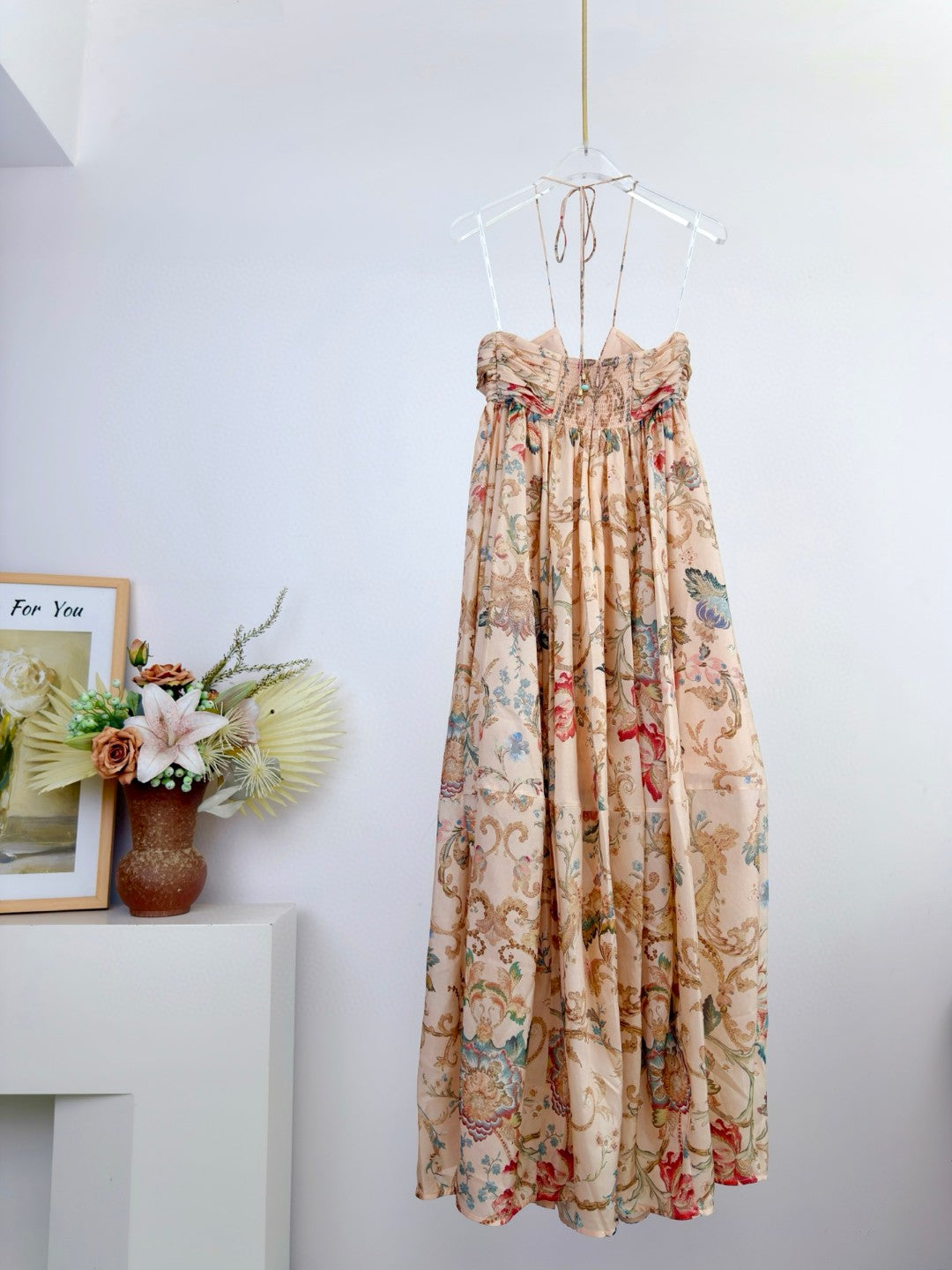 Zimmermann Roselight Halter Maxi Dress