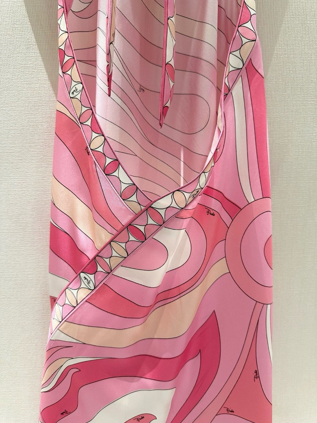 MARMO HALTERNECK PRINTED SILK-TWILL MIDI DRESS