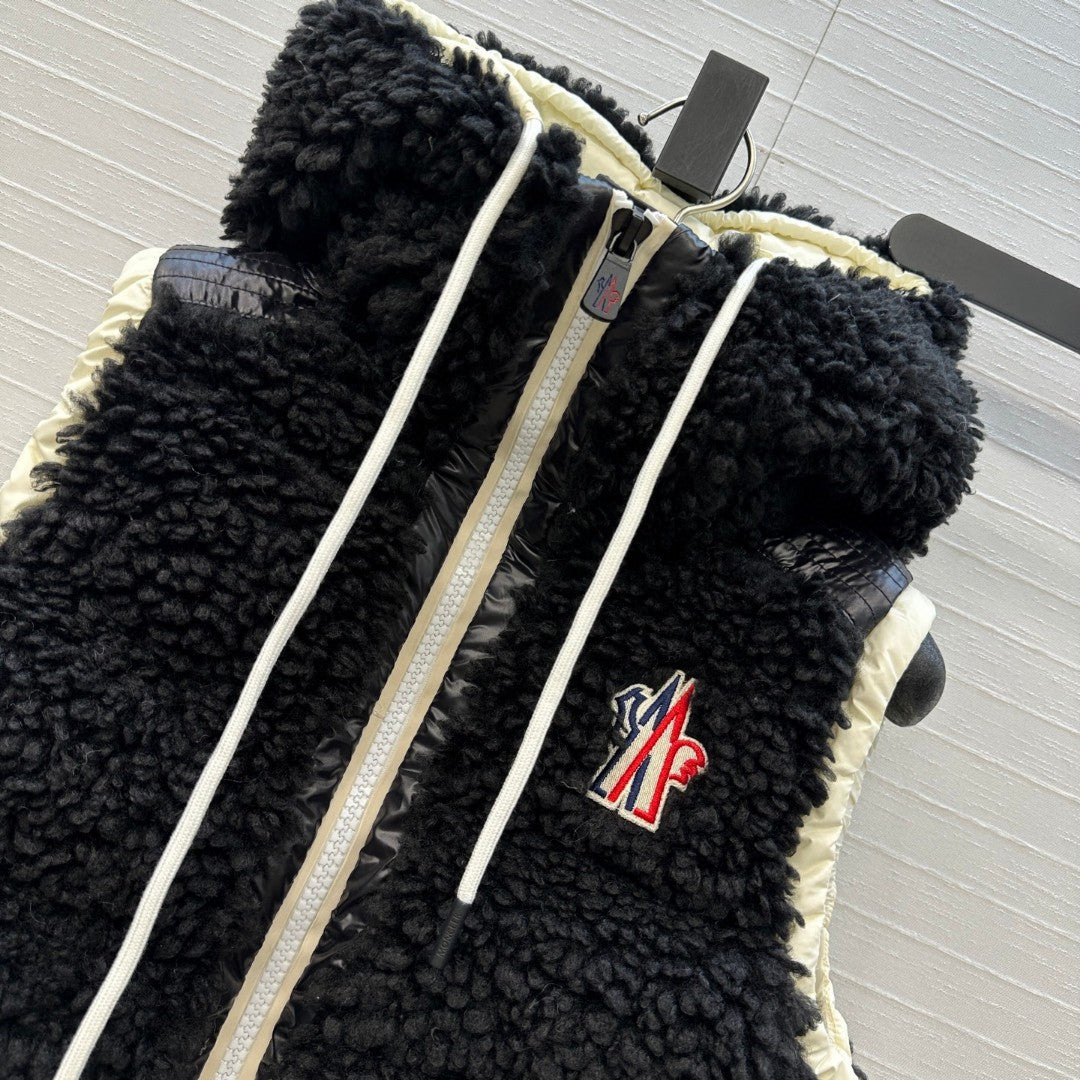 Moncler Grenoble Teddy Hooded Insulated Vest