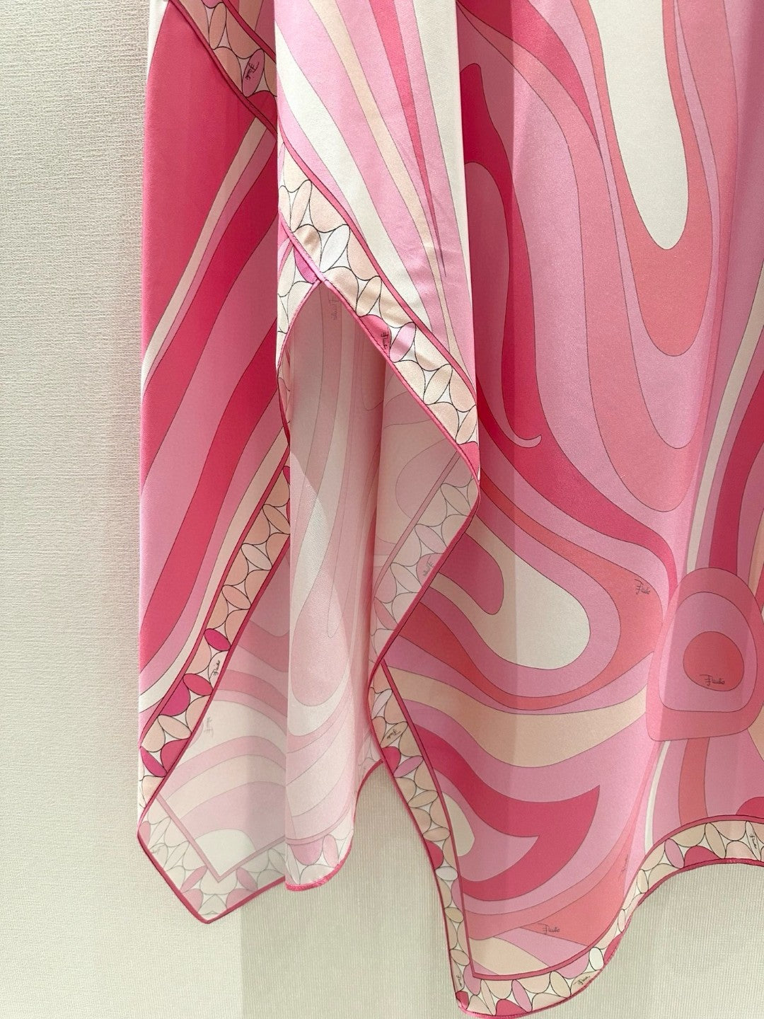 MARMO PRINT SILK SCARF SKIRT