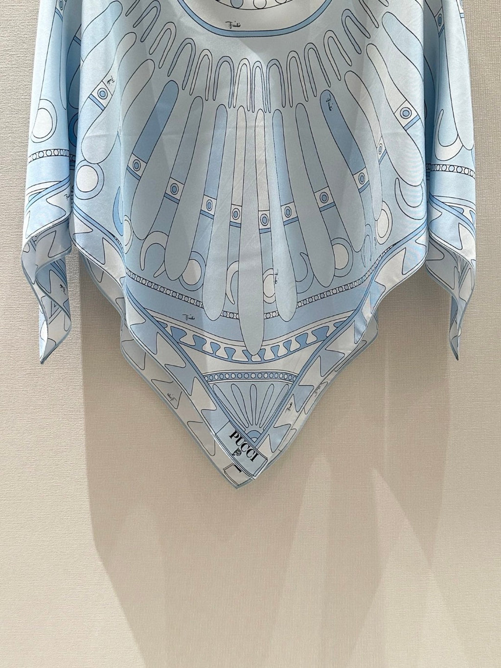 ANGOLI SILK KAFTAN TOP IN PALE BLUE