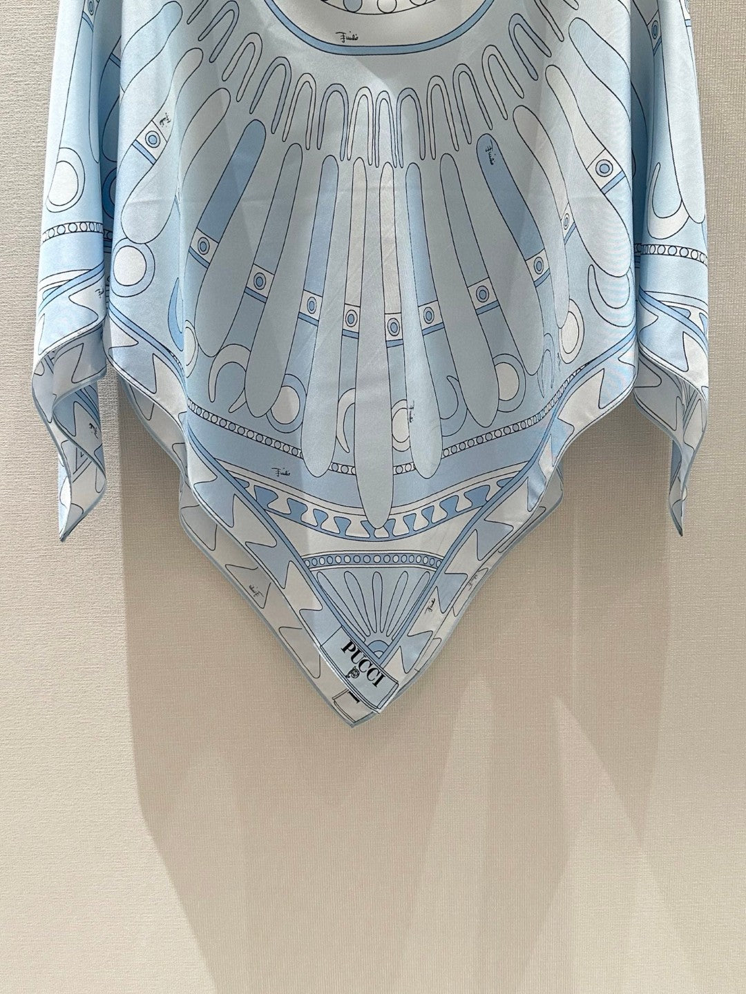 ANGOLI SILK KAFTAN TOP IN PALE BLUE