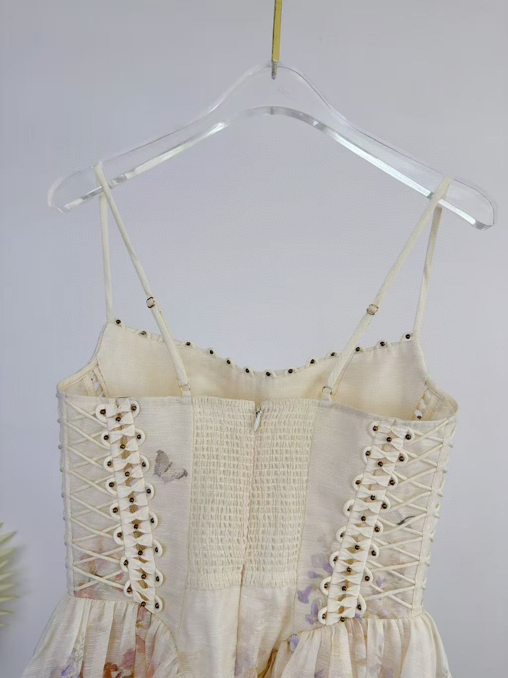 Zimmermann Alchemy Beaded Mini Dress Multi Floral
