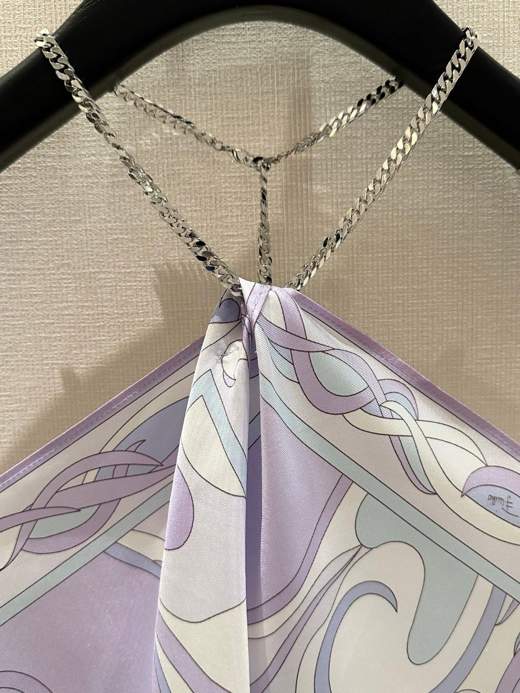 ORCHIDEE-PRINT CHAIN TOP
