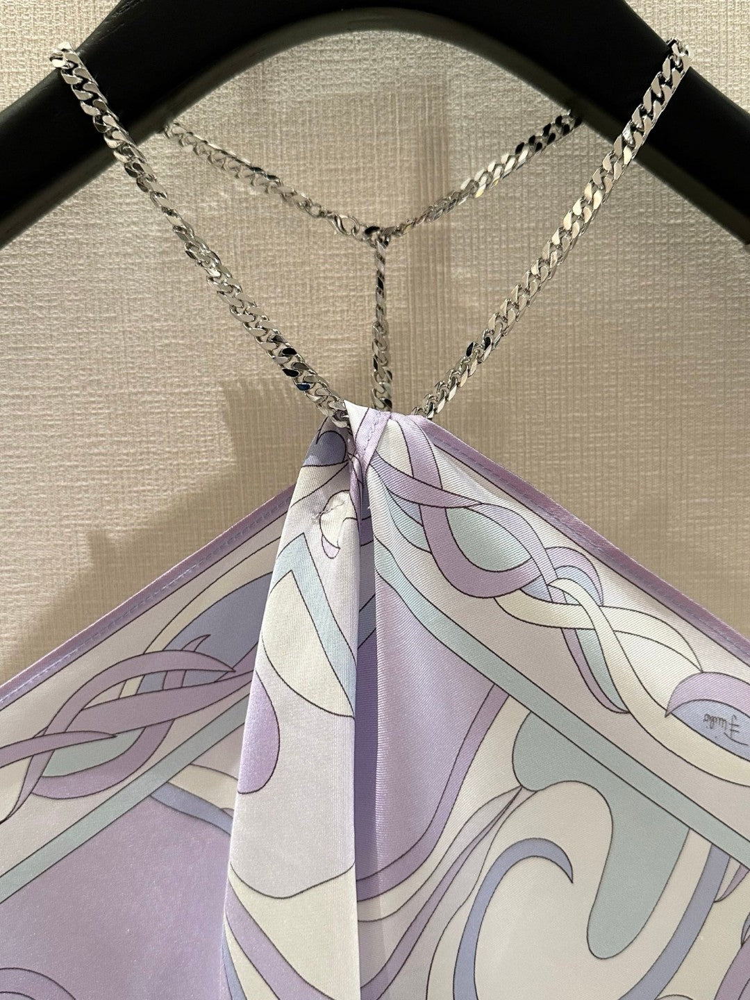 ORCHIDEE-PRINT CHAIN TOP