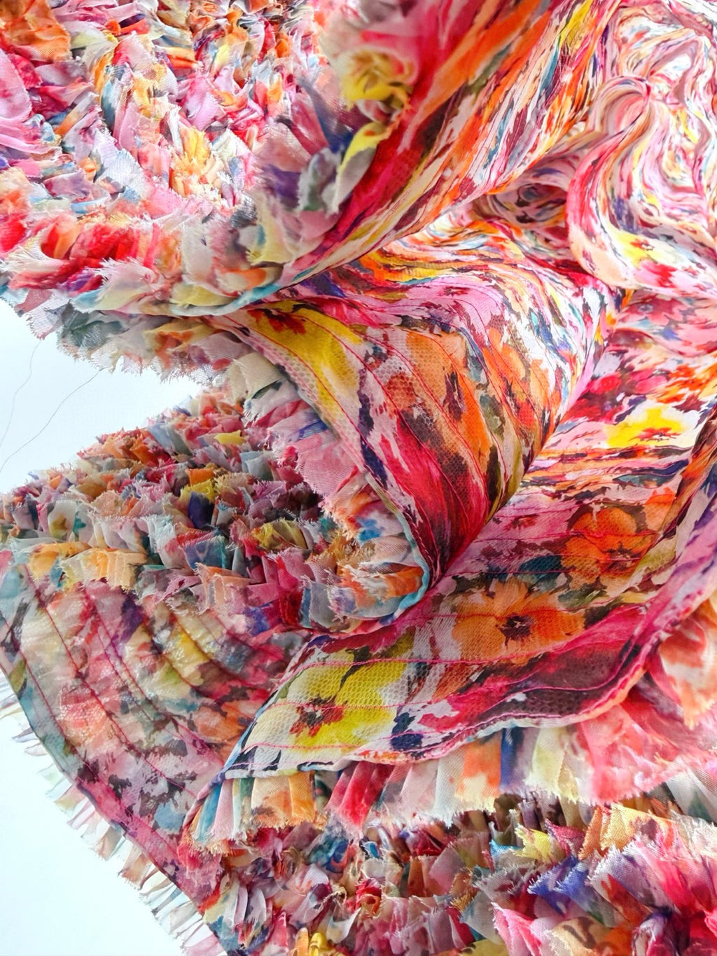 Zimmermann Luna Ruffle Bandeau Gown in Multi Floral
