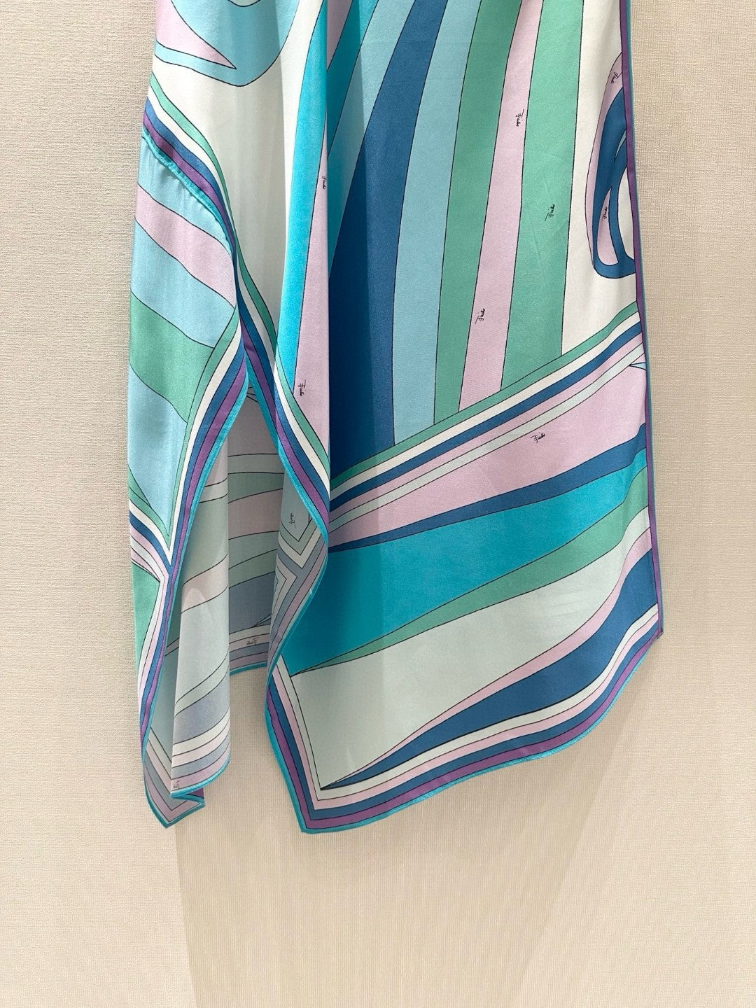 CIGNI PRINT SILK SCARF SKIRT