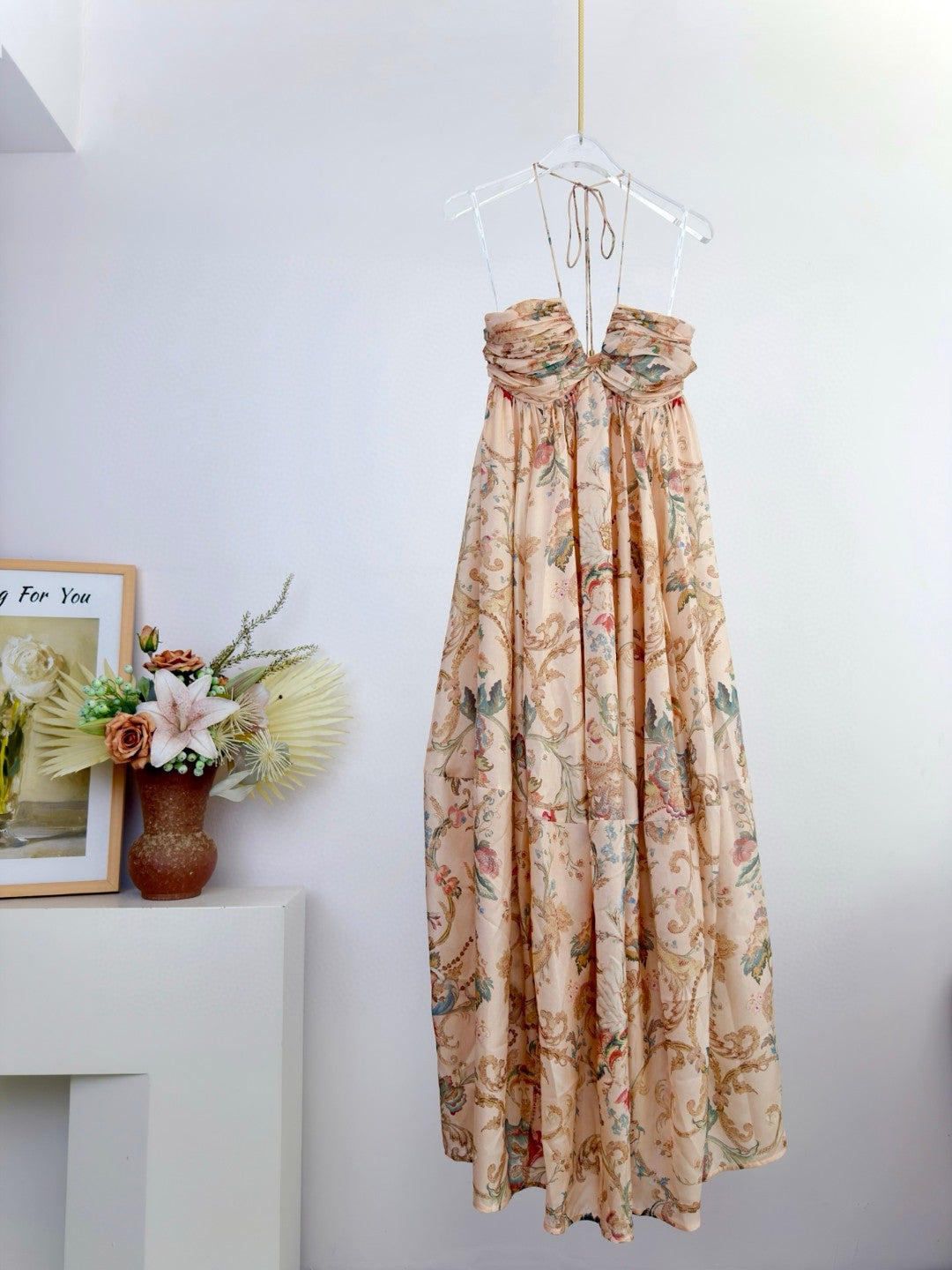 Zimmermann Roselight Halter Maxi Dress