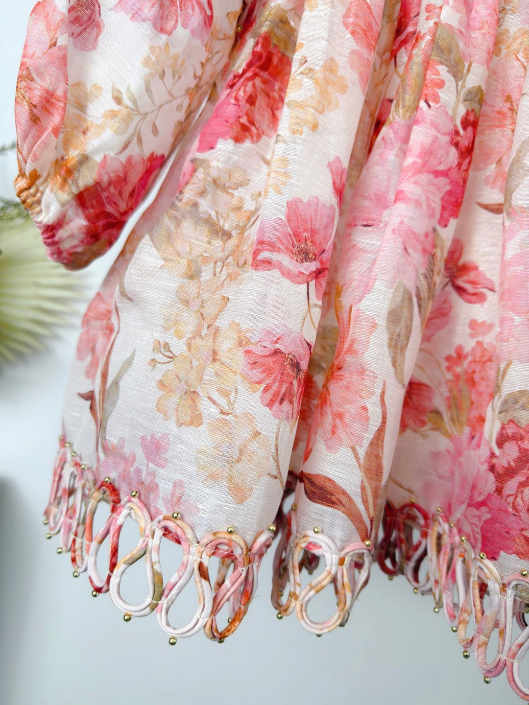 Zimmermann Como Floral Linen and Silk Minidress