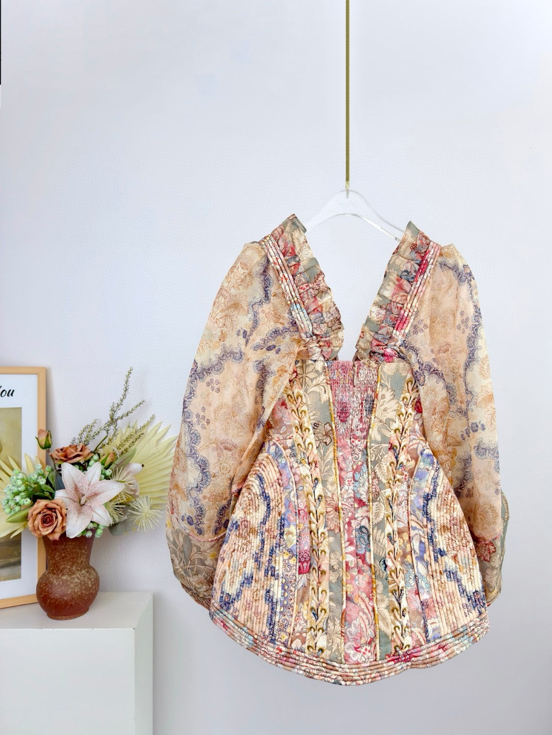 Zimmermann Rebellion Corded Long Sleeve Minidress