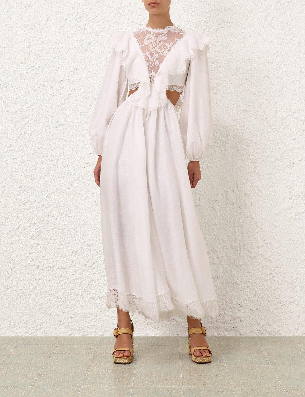 Zimmermann Sundance Lace Bodice Dress