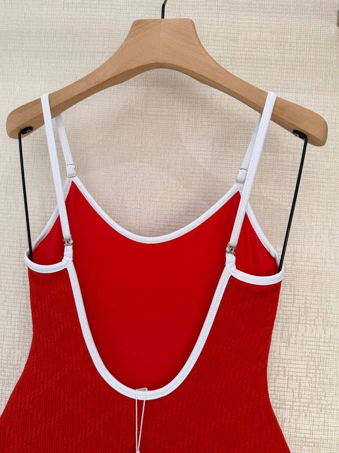 Chanel Coco Beach 2026 Swimsuit Red/White
