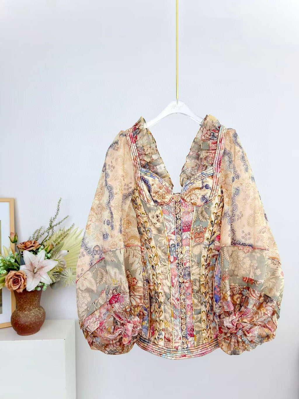Zimmermann Rebellion Corded Long Sleeve Minidress