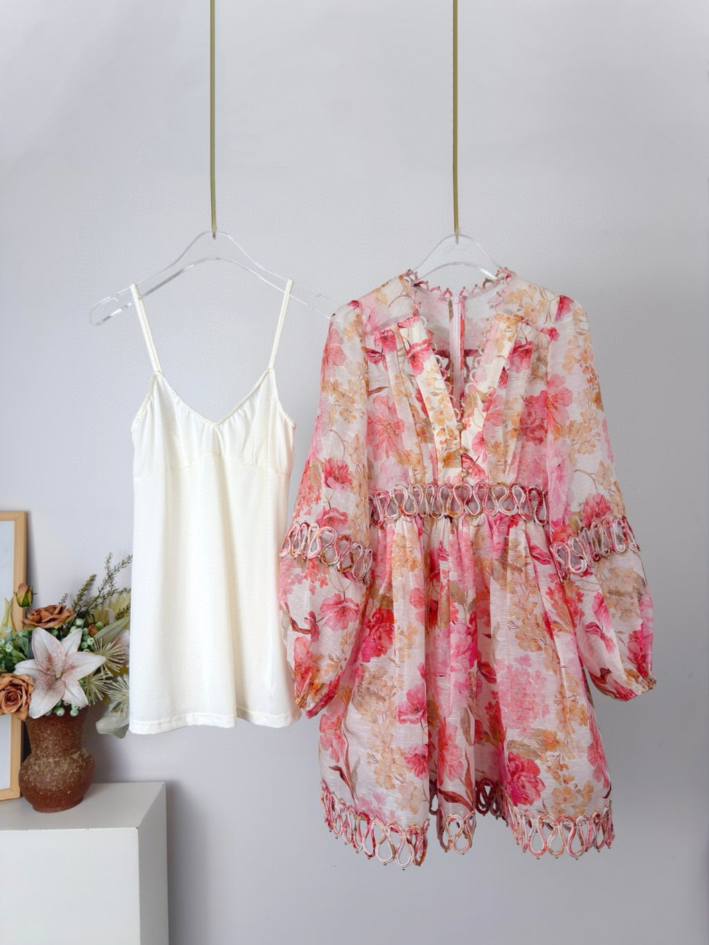 Zimmermann Como Floral Linen and Silk Minidress