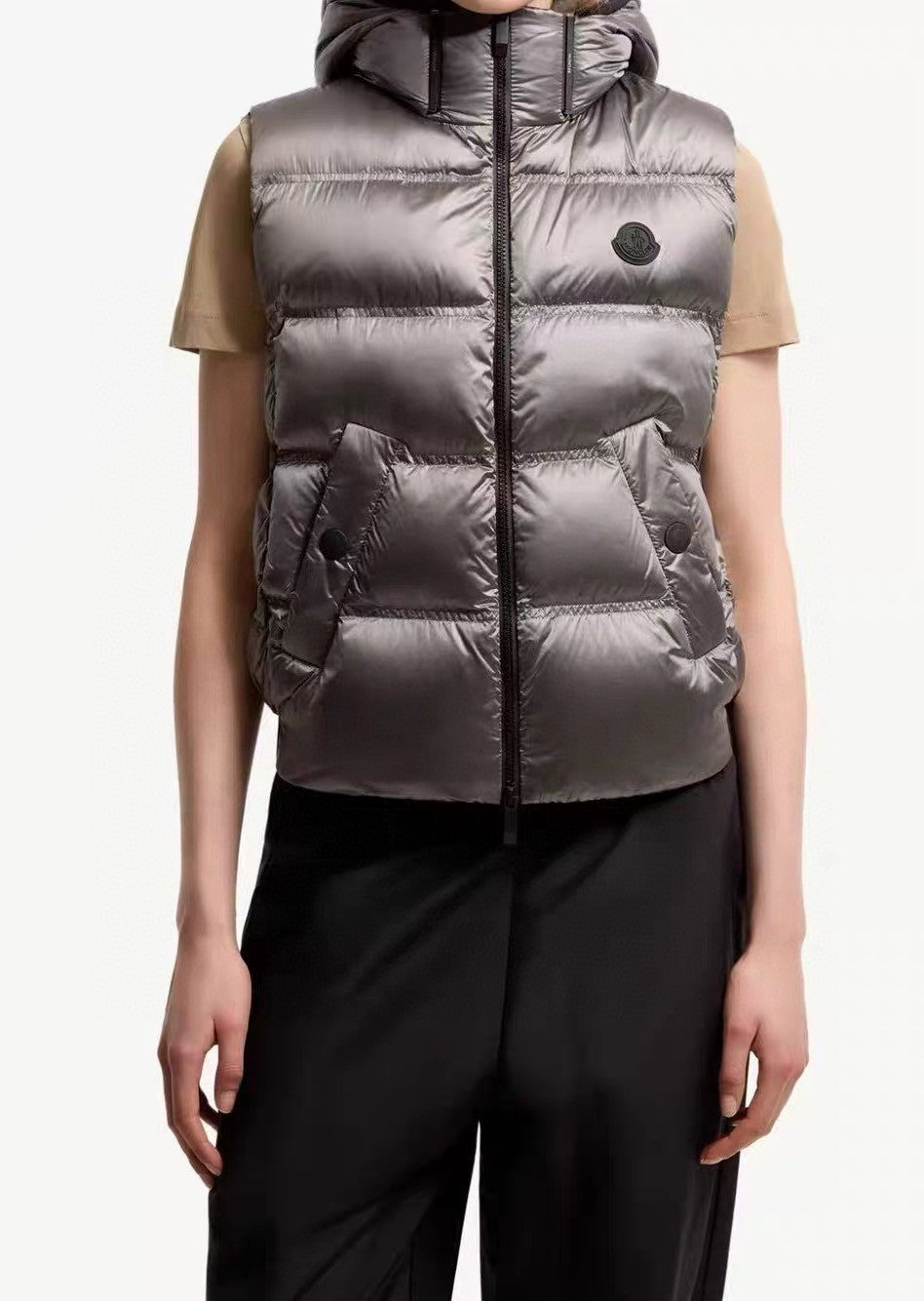 Moncler Fluidite Hooded Down Gilet
