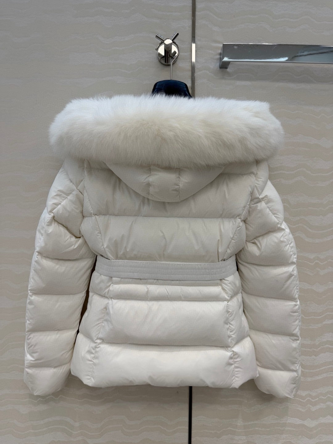 Boed Hooded Shearling-Trimmed Short Down Jacket