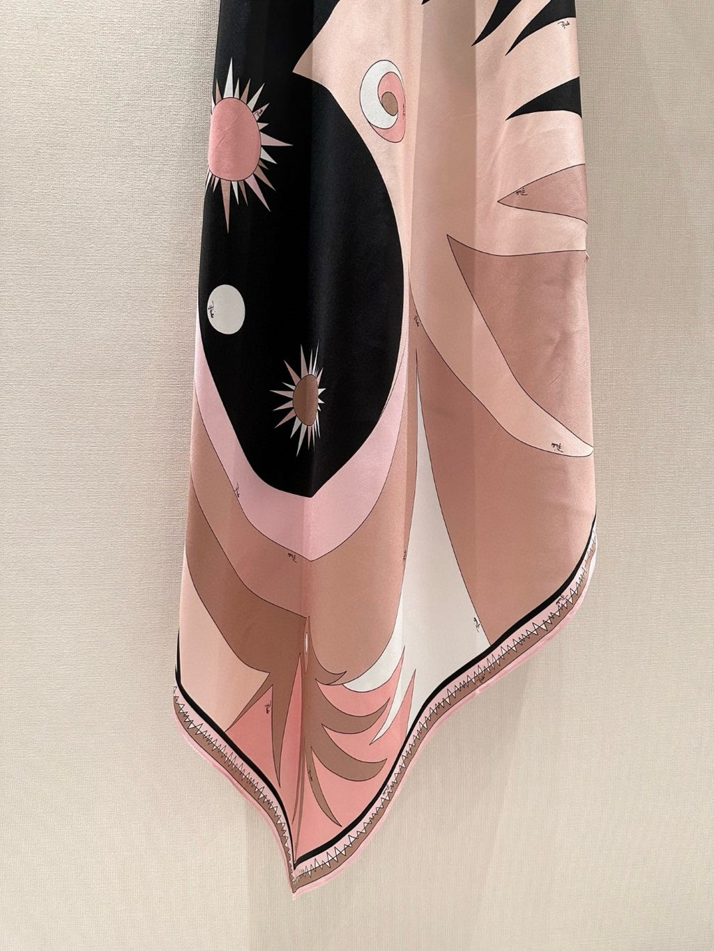 STELLA-PRINT SILK TWILL HALTER DRESS