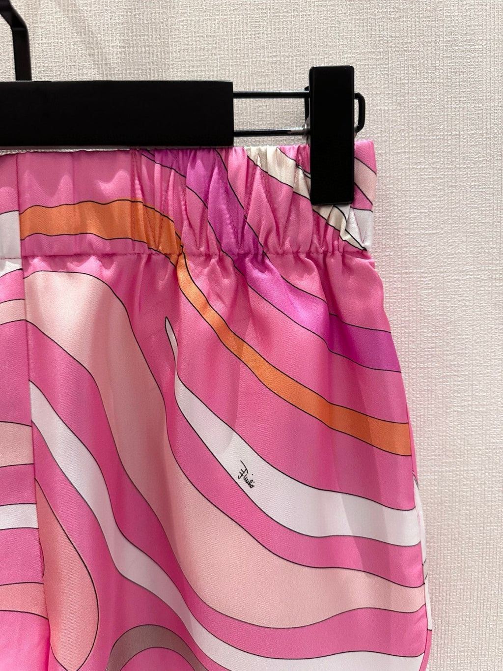 IRIDE-PRINT SILK SHORTS