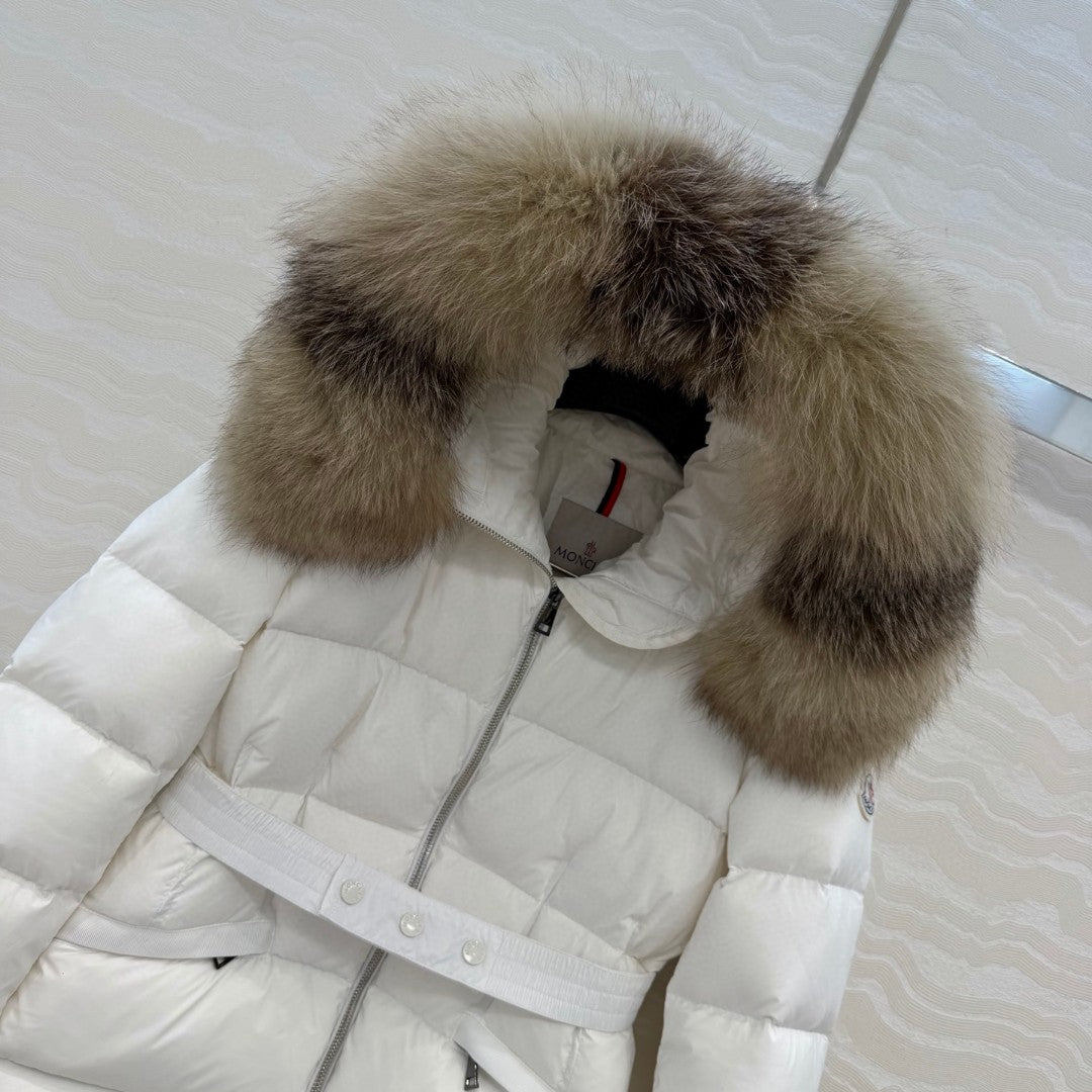 Boed Hooded Shearling-Trimmed Short Down Jacket