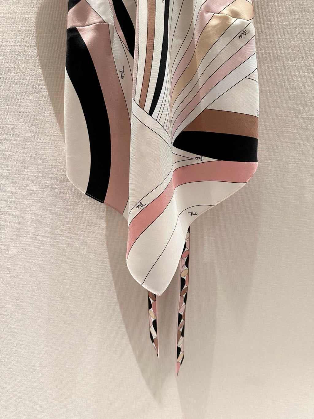 IRIDE PRINT SILK TWILL HALTER TOP