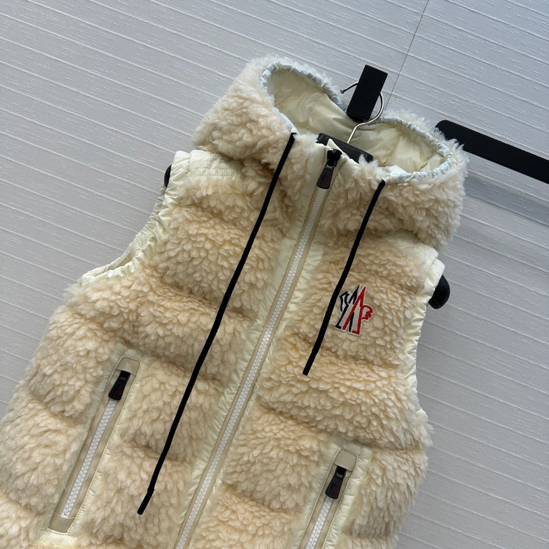 Moncler Grenoble Teddy Hooded Insulated Vest