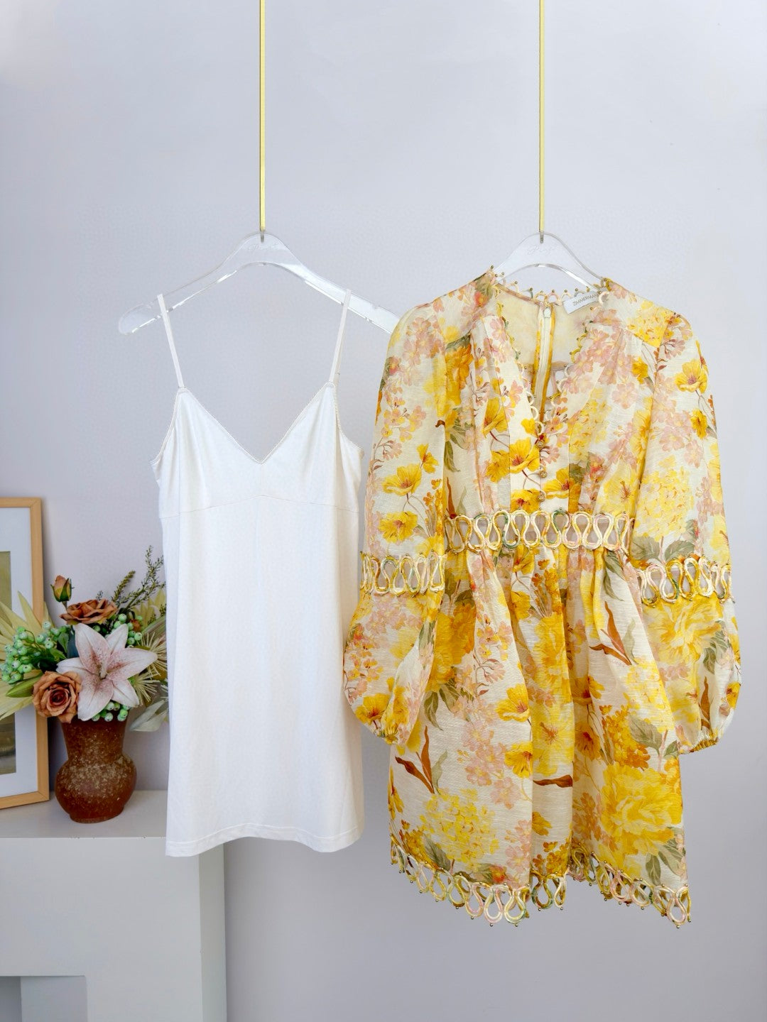 Zimmermann Como Floral Linen and Silk Minidress