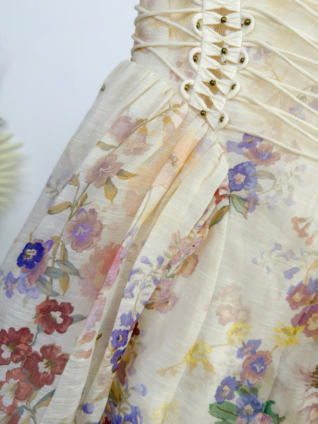 Zimmermann Alchemy Beaded Mini Dress Multi Floral