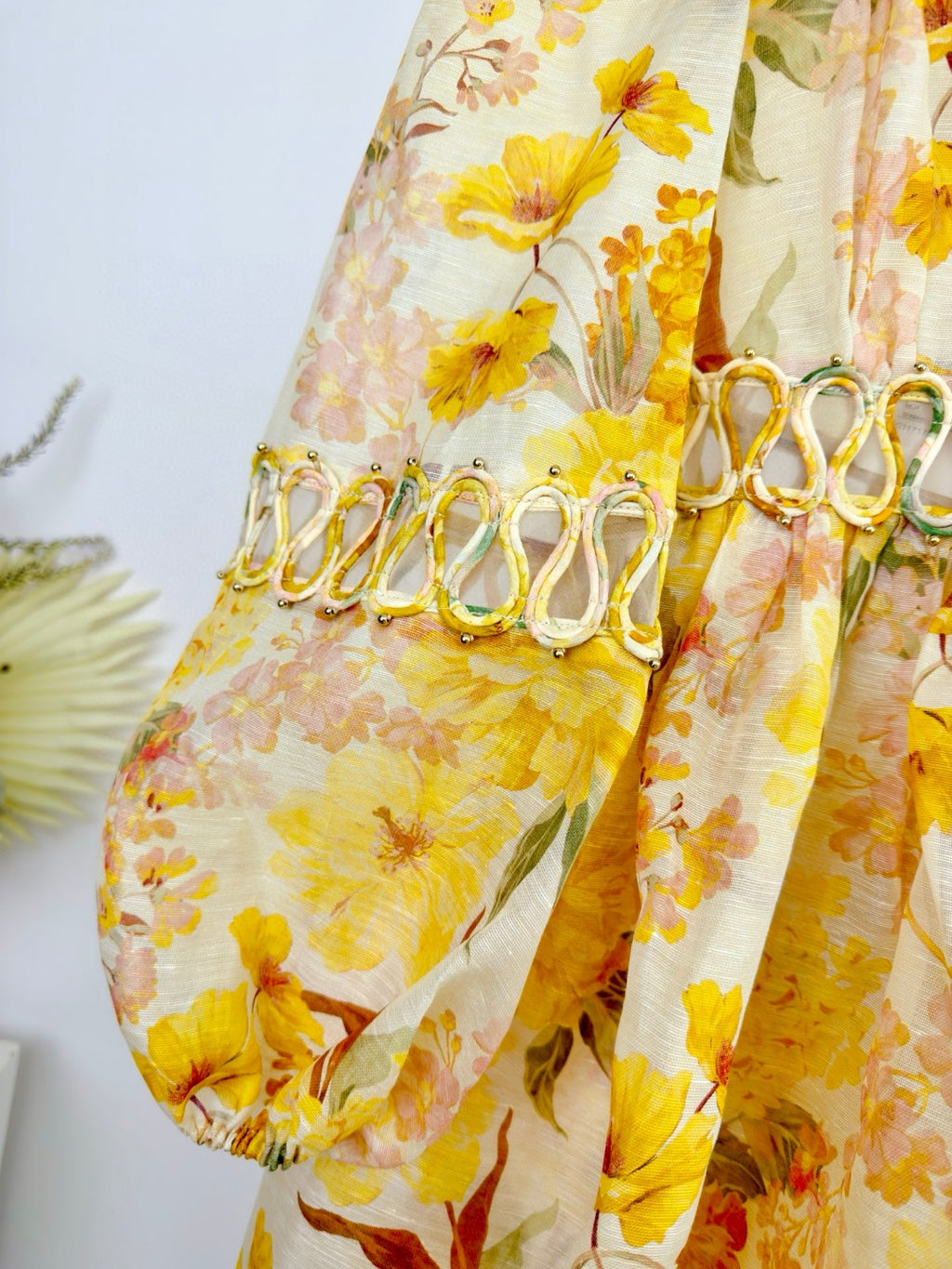 Zimmermann Como Floral Linen and Silk Minidress