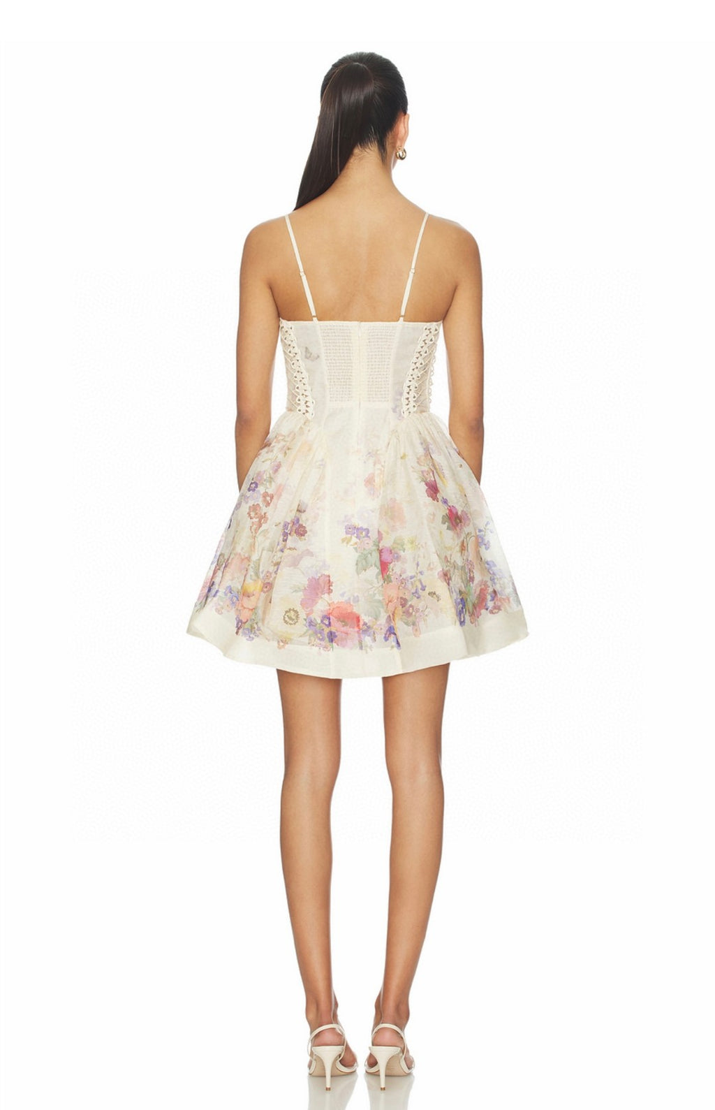 Zimmermann Alchemy Beaded Mini Dress Multi Floral