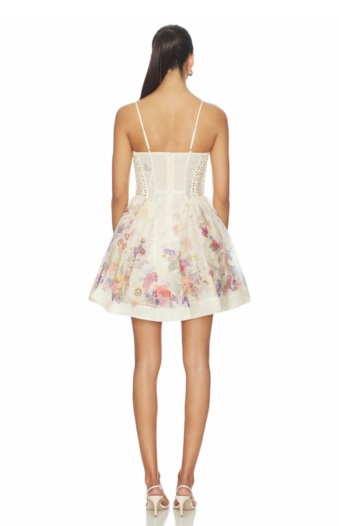Zimmermann Alchemy Beaded Mini Dress Multi Floral