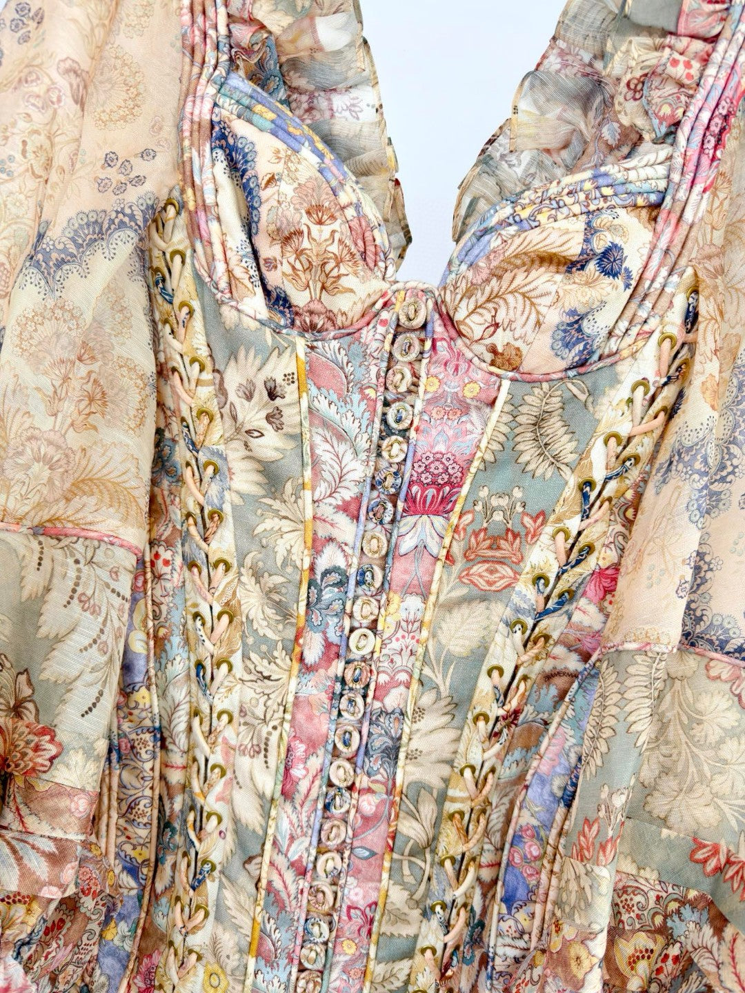 Zimmermann Rebellion Corded Long Sleeve Minidress