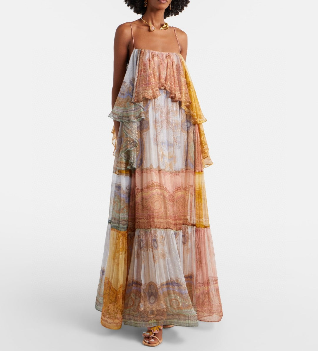 Zimmermann Como Paisley Silk-Blend Maxi Dress