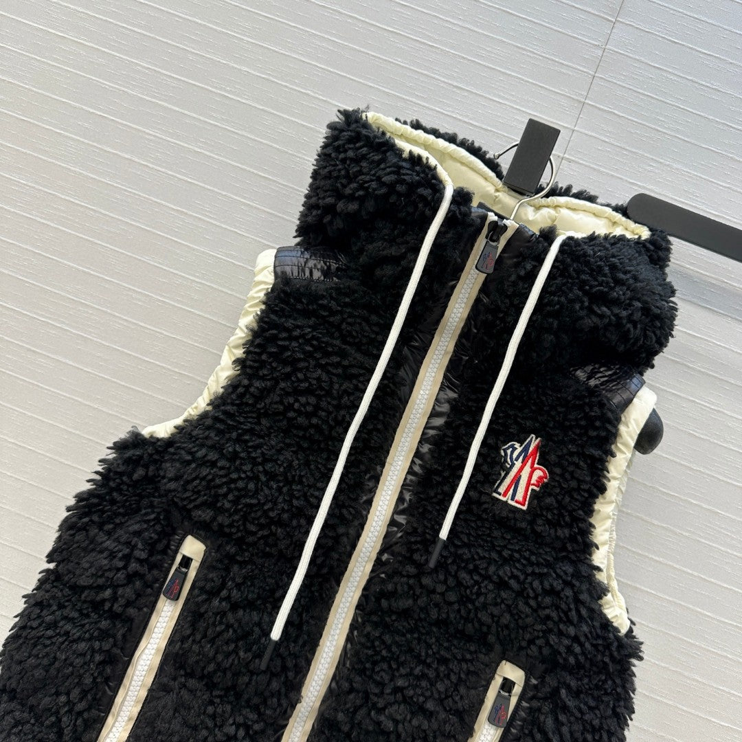 Moncler Grenoble Teddy Hooded Insulated Vest