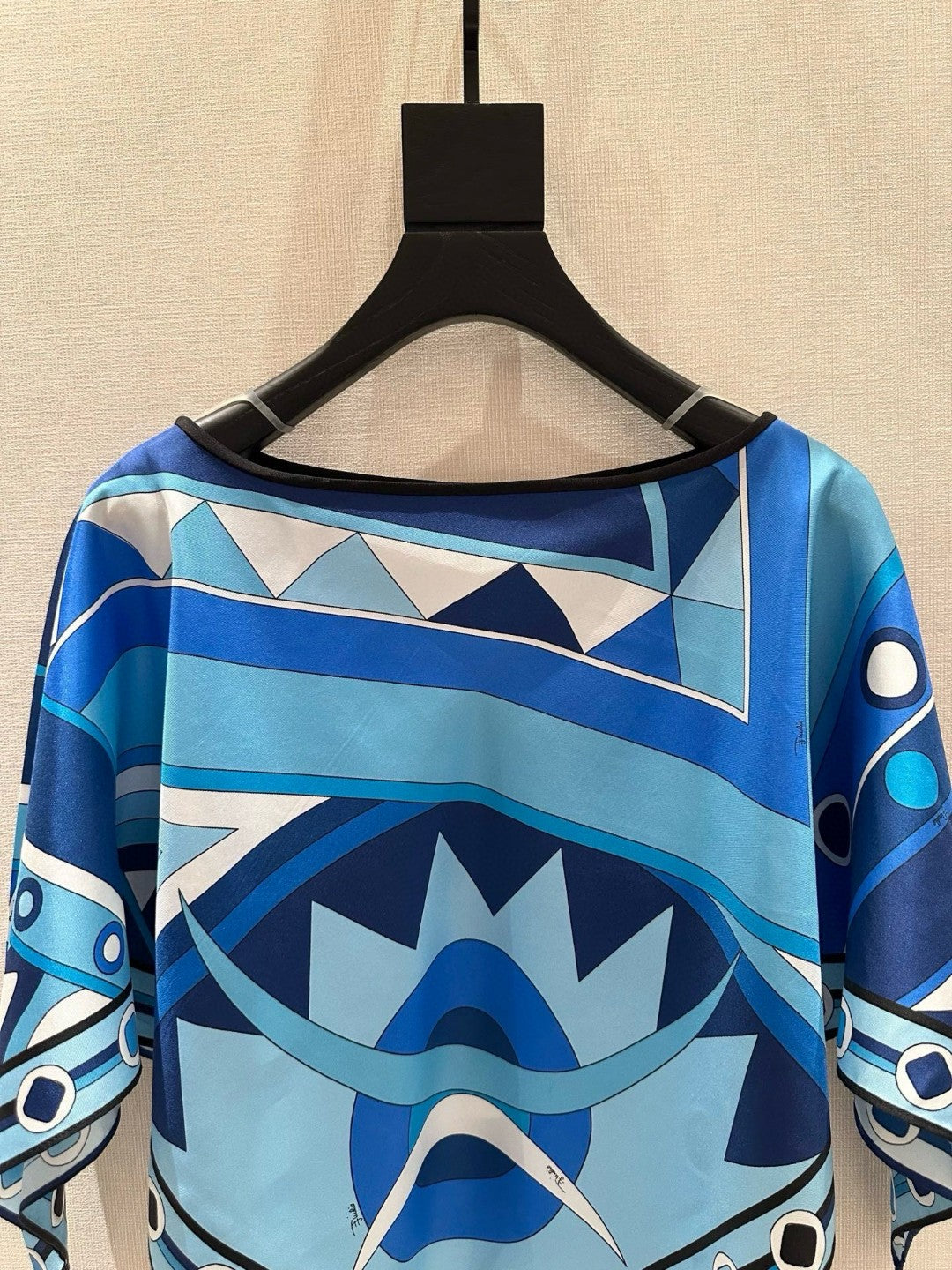 VIVARA SILK KAFTAN TOP IN BLUE