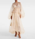 Zimmermann Illuminate Macramé Silk Organza Gown