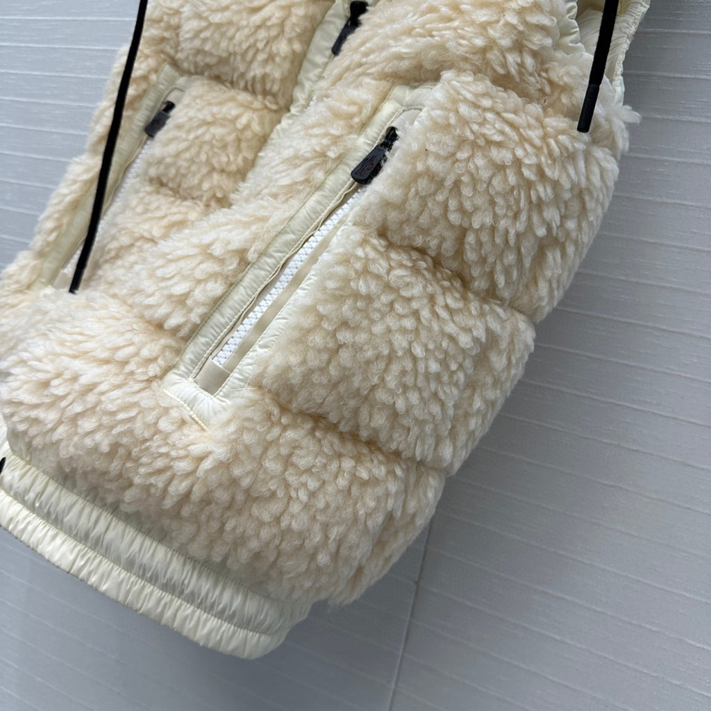Moncler Grenoble Teddy Hooded Insulated Vest