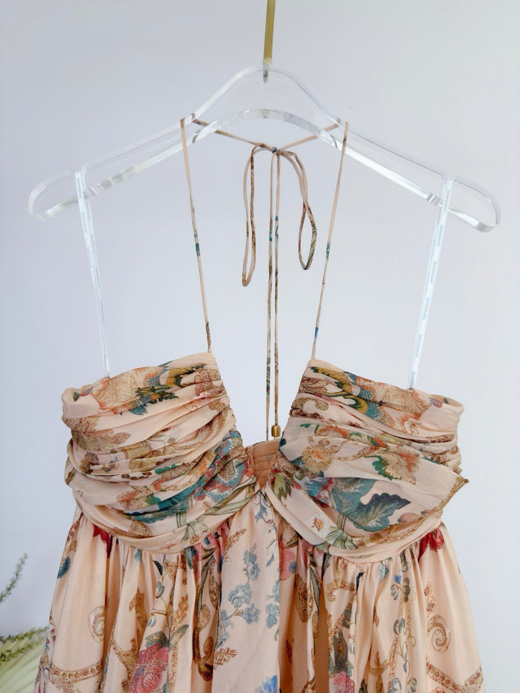Zimmermann Roselight Halter Maxi Dress