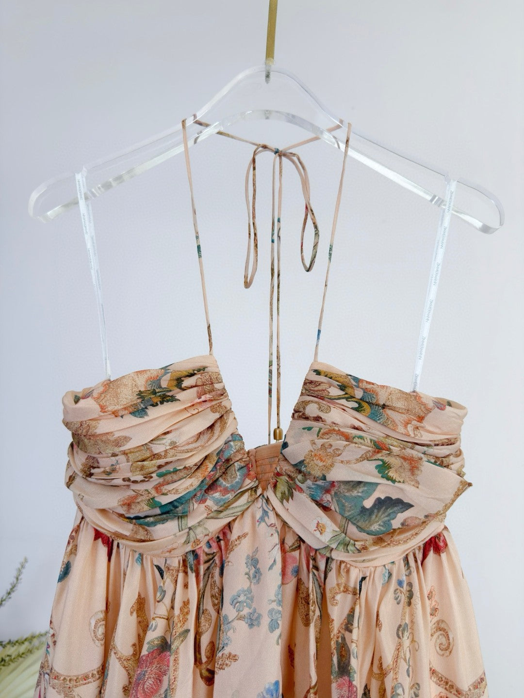Zimmermann Roselight Halter Maxi Dress
