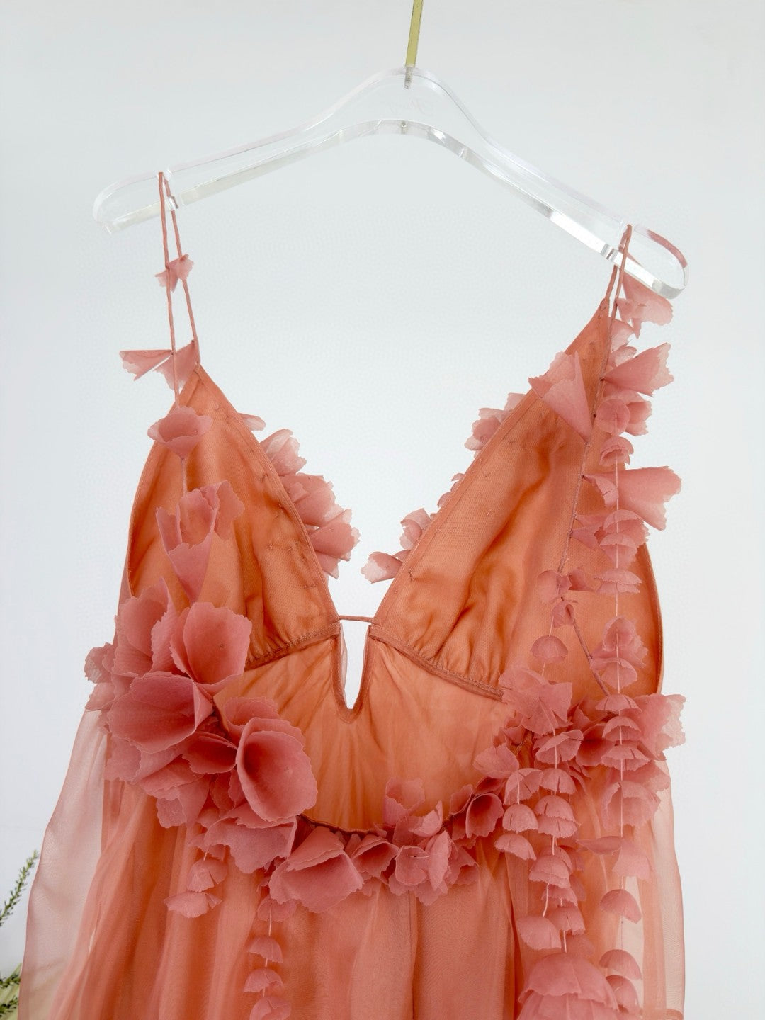 Zimmermann Como Floral-Applique Silk Maxi Dress in Pink