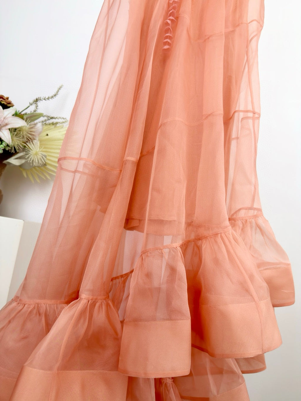 Zimmermann Como Floral-Applique Silk Maxi Dress in Pink