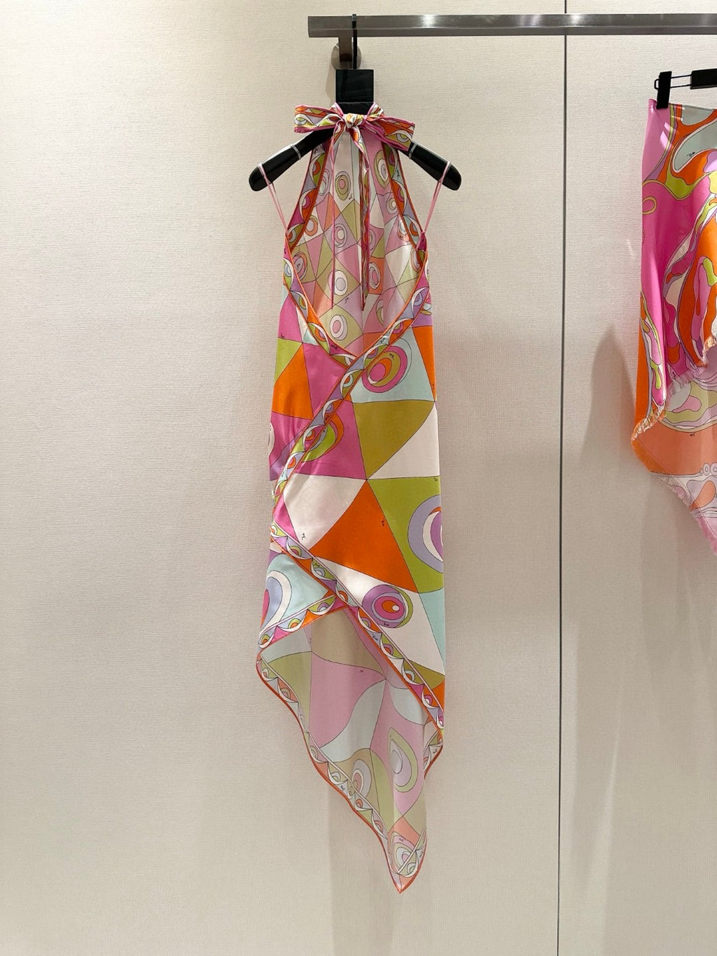 OCCHI PRINT SILK DRESS IN MULTI